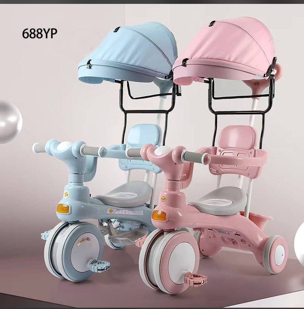 Tricycle évolutif pour enfant avec auvent 🌸 1 à 4 ans