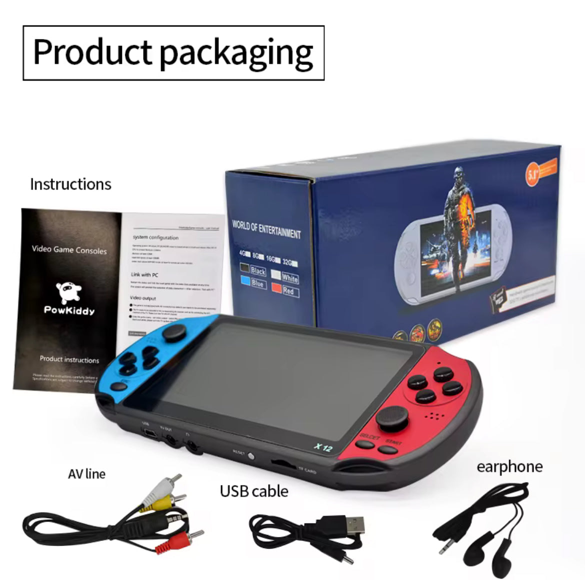 Console X12 plusieurs jeux performant intégré